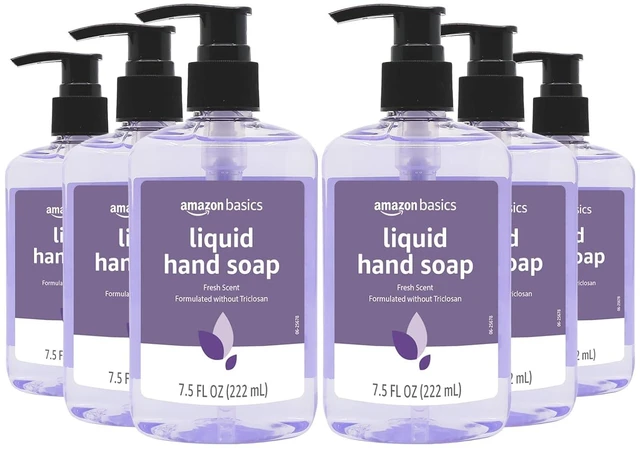 Main image of Amazon Basics Original Fresh Liquid Hand Soap with Moisturizers, 7.5 Fl Oz (Pack of 6)