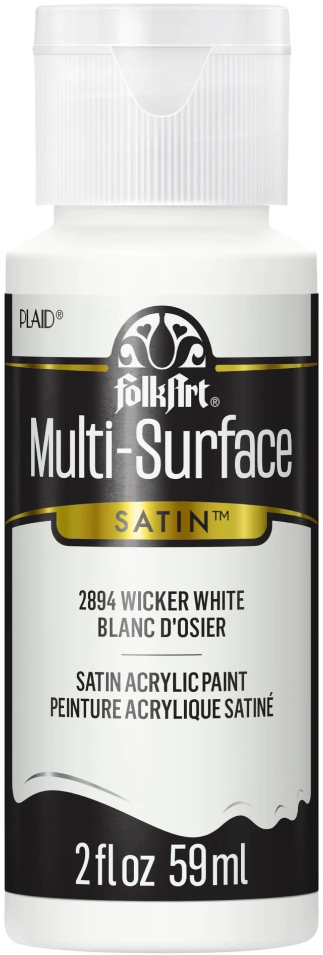 Main image of FolkArt Multi-Surface Paint in Assorted Colors (2 oz), 2894, Wicker White