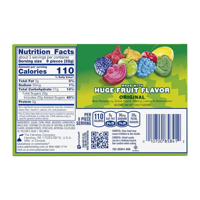 Alt view image 3 of 3 - JOLLY RANCHER Sour Gummies Assorted Fruit Gummy Candy Box, 3.5 oz