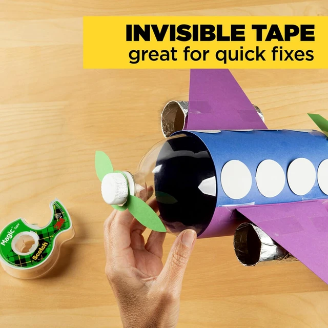 Alt view image 6 of 7 - Scotch Magic Tape, Invisible, Home Office Supplies and Back to School Supplies for College and Classrooms, 1 Roll