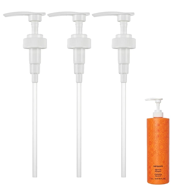 Main image of Shampoo and Conditioner Pump Compatible with amika 1L/33.8 Fl Oz Bottles, Dispensing Liter Pump for amika Shampoo and Conditioner, White, 3-Pack