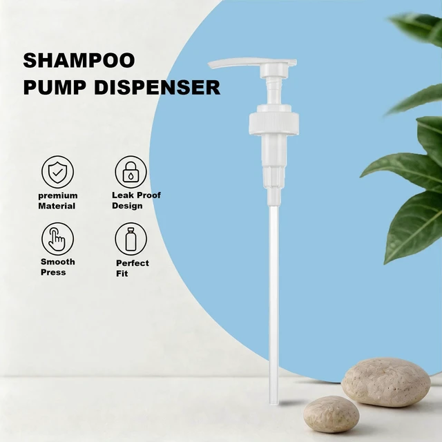 Alt view image 7 of 7 - Shampoo and Conditioner Pump Compatible with amika 1L/33.8 Fl Oz Bottles, Dispensing Liter Pump for amika Shampoo and Conditioner, White, 3-Pack