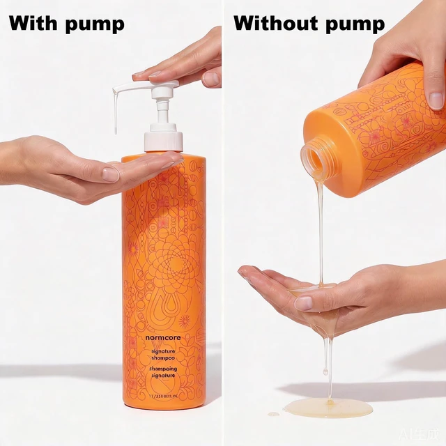 Alt view image 3 of 7 - Shampoo and Conditioner Pump Compatible with amika 1L/33.8 Fl Oz Bottles, Dispensing Liter Pump for amika Shampoo and Conditioner, White, 3-Pack
