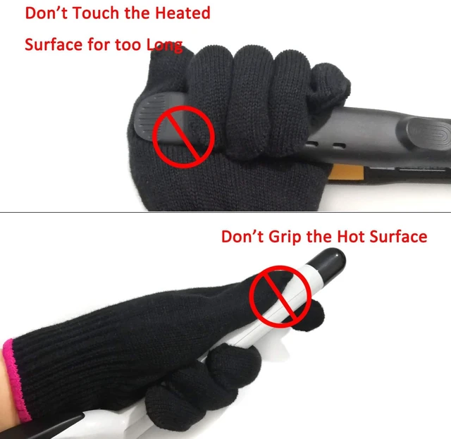 Alt view image 4 of 7 - Lessmon Heat Resistant Glove for Hair Styling, Pink Edge