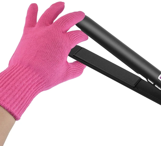 Main image of Professional Heat Resistant Gloves for Hair Styling, Heat Proof Gloves, Heat Protection Gloves for Curling Wand