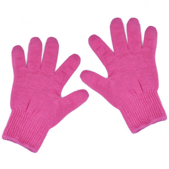 Alt view image 3 of 6 - Professional Heat Resistant Gloves for Hair Styling, Heat Proof Gloves, Heat Protection Gloves for Curling Wand