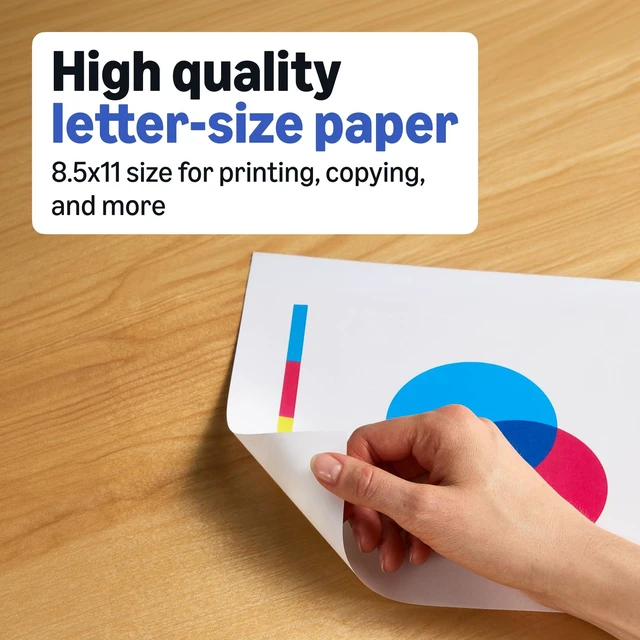 Alt view image 3 of 6 - Amazon Basics Multipurpose Copy Printer Paper, 8.5 x 11 Inches, 20 lb, 92 Bright, White, 1 Ream (500 Sheets), Jam-Free