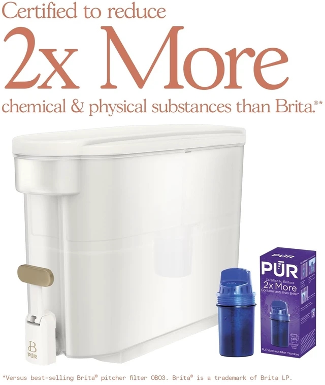 Alt view image 2 of 6 - Beautiful by PUR 30 Cup Dispenser Pitcher Water Filtration System, White Icing (PDS1820W)