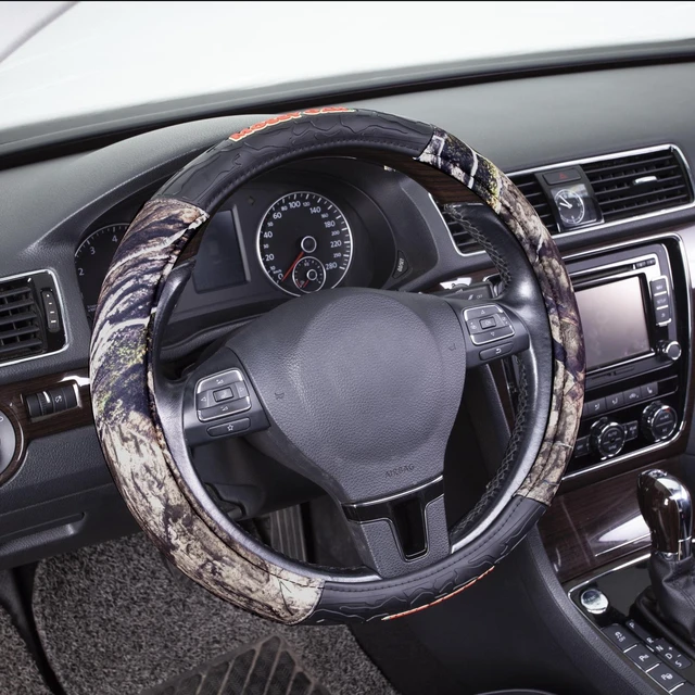 Main image of Mossy Oak 1PC Heavy Duty Truck Steering Wheel Cover Camo Green - Universal Fit, 21SWC75
