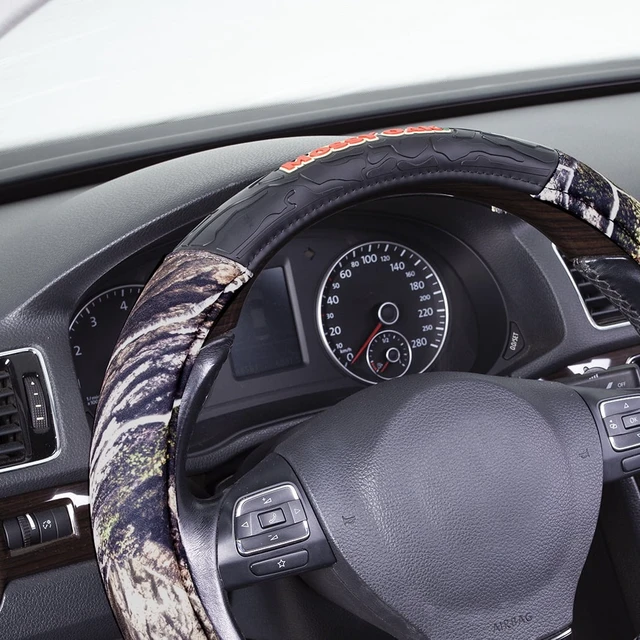 Alt view image 6 of 6 - Mossy Oak 1PC Heavy Duty Truck Steering Wheel Cover Camo Green - Universal Fit, 21SWC75
