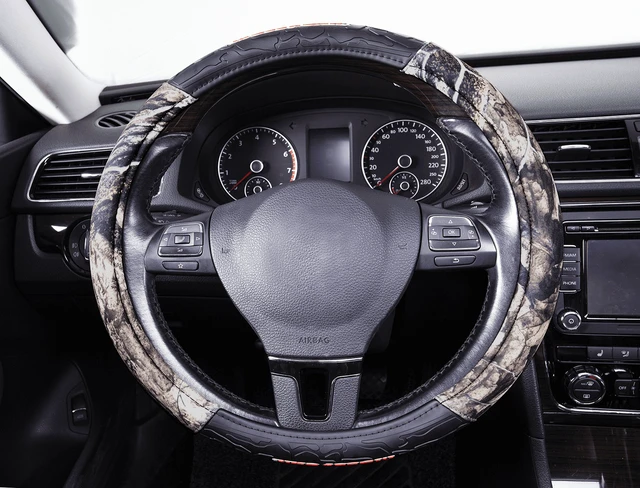 Alt view image 3 of 6 - Mossy Oak 1PC Heavy Duty Truck Steering Wheel Cover Camo Green - Universal Fit, 21SWC75