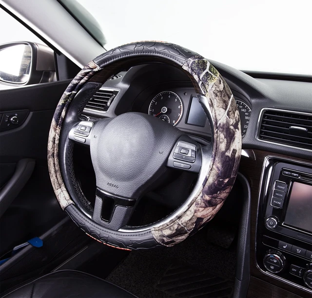Alt view image 2 of 6 - Mossy Oak 1PC Heavy Duty Truck Steering Wheel Cover Camo Green - Universal Fit, 21SWC75