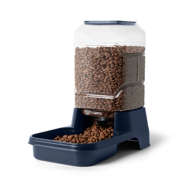 Alt view image 4 of 6 - Vibrant Life 10 lb Gravity Feeder for Large Pets, Navy