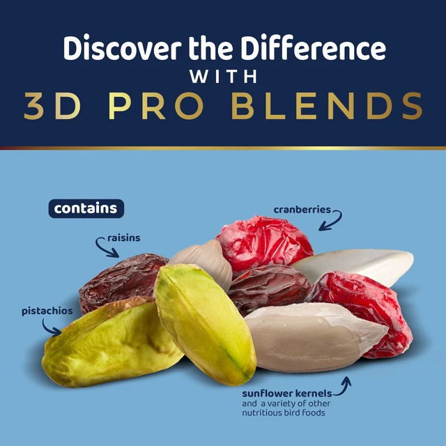 Alt view image 5 of 6 - 3-D Pro Blends Nut N' Berry Blend Wild Bird Food, Wild Bird Seed, 5 Pounds