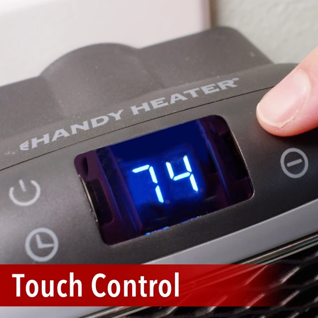 Alt view image 2 of 6 - Handy Heater Turbo, Personal Electric Ceramic Space Heater, 800 Watts. New