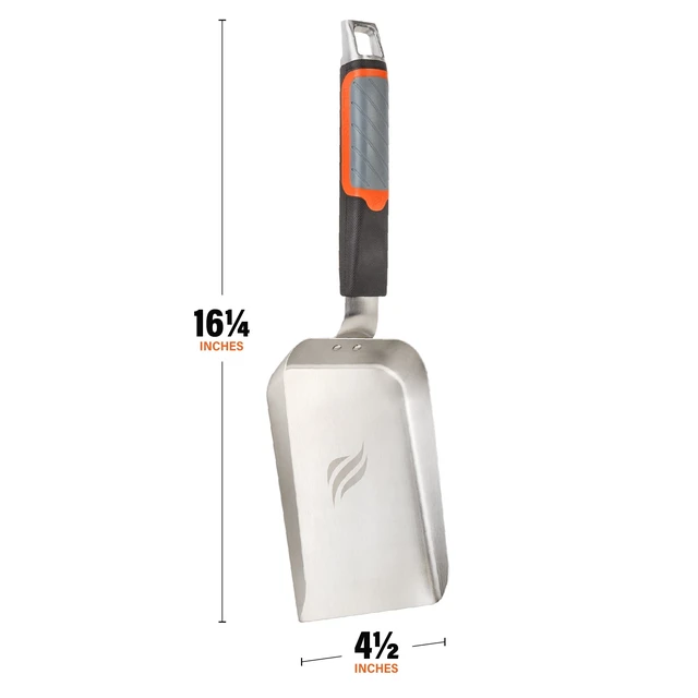 Alt view image 6 of 6 - Blackstone 15 Stainless Steel Griddle Scoop with Flat Base, 1-Piece