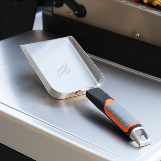 Alt view image 2 of 6 - Blackstone 15 Stainless Steel Griddle Scoop with Flat Base, 1-Piece
