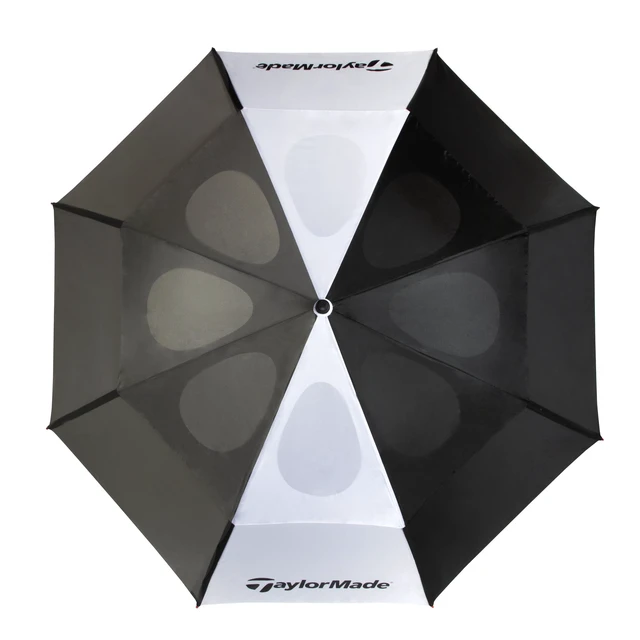 Alt view image 3 of 6 - TaylorMade Auto Open Vented Golf Umbrella, 68-inch, Black/White