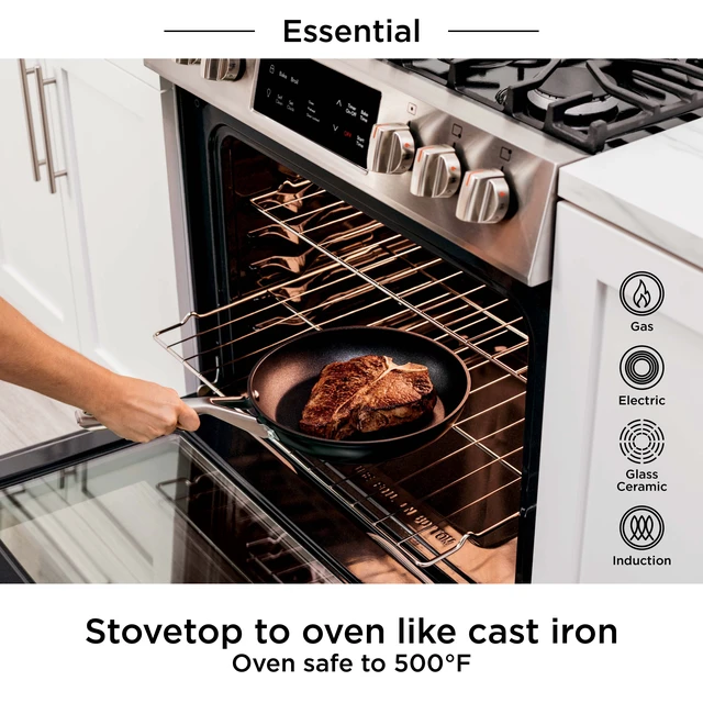 Alt view image 4 of 6 - Ninja Foodi NeverStick Essential 8-inch Fry Pan, C10020