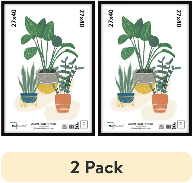 Main image of (2 pack) Mainstays 27 in x 40 in Black Poster Frame
