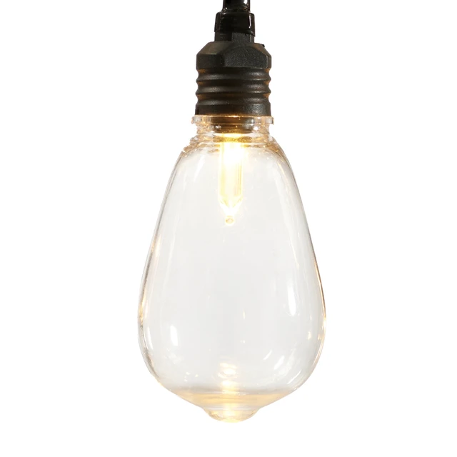 Alt view image 3 of 6 - Mainstays 30-Count Color-Changing LED Edison Outdoor String Lights with 4 Lighting Functions
