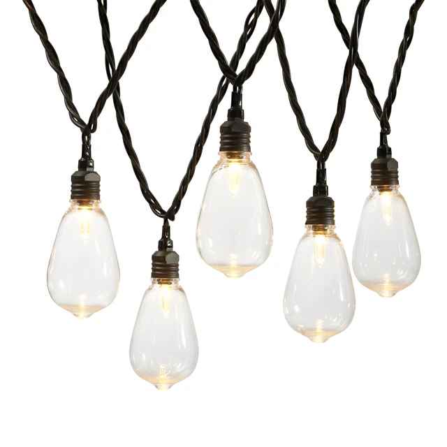 Alt view image 5 of 6 - Mainstays 30-Count Color-Changing LED Edison Outdoor String Lights with 4 Lighting Functions