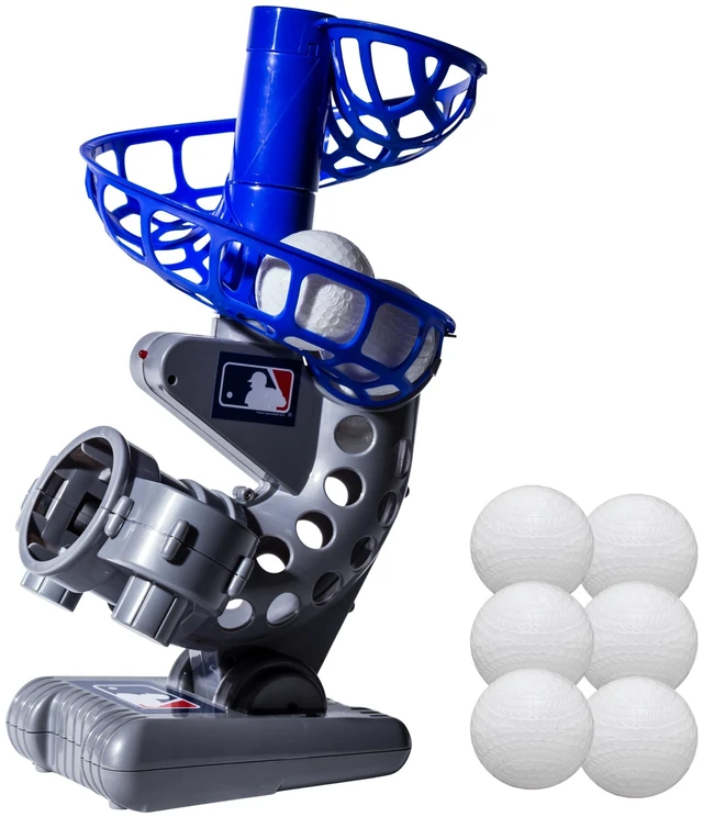 Main image of Franklin Sports MLB Electronic Adjustable Baseball Pitching Machine with 6 Balls
