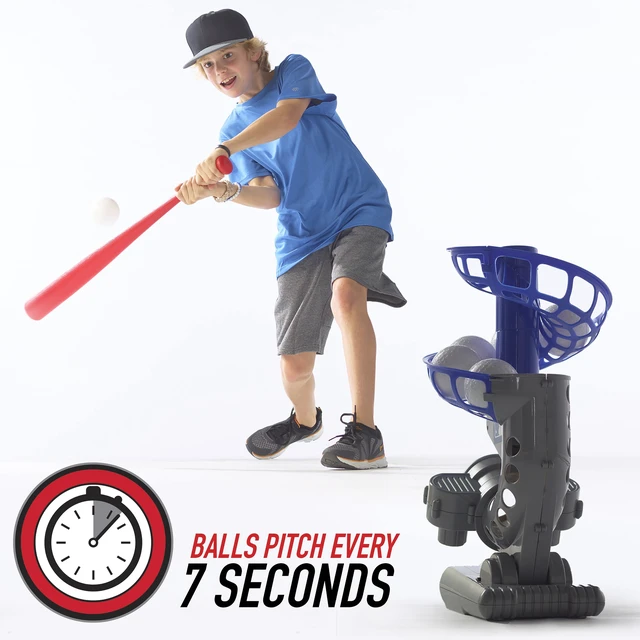 Alt view image 4 of 6 - Franklin Sports MLB Electronic Adjustable Baseball Pitching Machine with 6 Balls