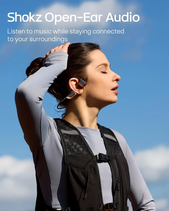 Alt view image 5 of 7 - OpenRun Pro 2 Mini Bone Conduction Headphone, Rose Gold, Free Gym Bag Claim free Gym Bag Exclusive Color; DualPitch premium soundSmart Mic; IP55; 12H battery; Running/Cycling/Hiking
