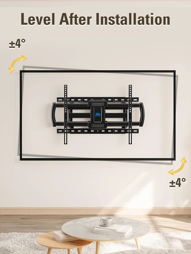 Alt view image 5 of 7 - TV Wall Mount for Most 42-84 Inch TVs, Full Motion TV Mount UL Listed Premium TV Bracket with Articulating Arms, Max VESA 600x400mm and 100LBS, Fits 16", 18", 24" Studs, MD2296-24K