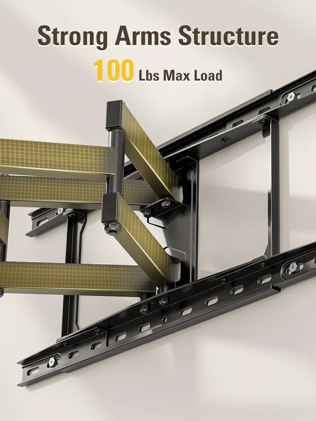 Alt view image 2 of 7 - TV Wall Mount for Most 42-84 Inch TVs, Full Motion TV Mount UL Listed Premium TV Bracket with Articulating Arms, Max VESA 600x400mm and 100LBS, Fits 16", 18", 24" Studs, MD2296-24K