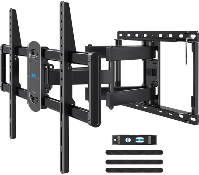 Main image of Full Motion TV Wall Mount for 42-90 Inch TV up to 154lbs TV Bracket with Swivel and Tilt, Articulating Dual Arms, Fits 16inch Studs, Max VESA 600X400 mm, MD2617