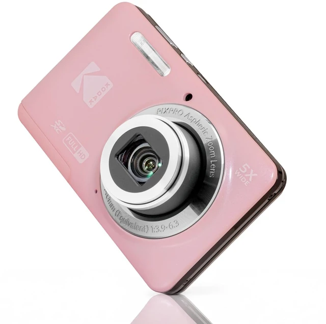 Main image of PixPro Friendly Zoom FZ55 16MP 1080p Full HD Camera (Pastel Pink) 5X Optical Vlogging