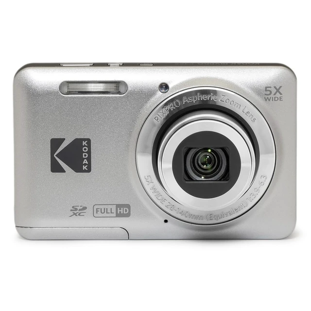 Alt view image 2 of 7 - PIXPRO FZ55-GRY 16MP CMOS Sensor Digital Camera 5X Optical Zoom 28mm Wide Angle 1080P Full HD Video 2.7" LCD Vlogging Camera, Gray