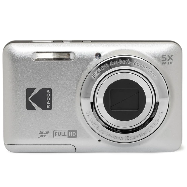 Alt view image 3 of 7 - PIXPRO FZ55-GRY 16MP CMOS Sensor Digital Camera 5X Optical Zoom 28mm Wide Angle 1080P Full HD Video 2.7" LCD Vlogging Camera, Gray