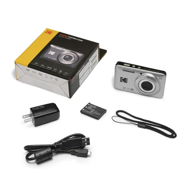 Alt view image 4 of 7 - PIXPRO FZ55-GRY 16MP CMOS Sensor Digital Camera 5X Optical Zoom 28mm Wide Angle 1080P Full HD Video 2.7" LCD Vlogging Camera, Gray
