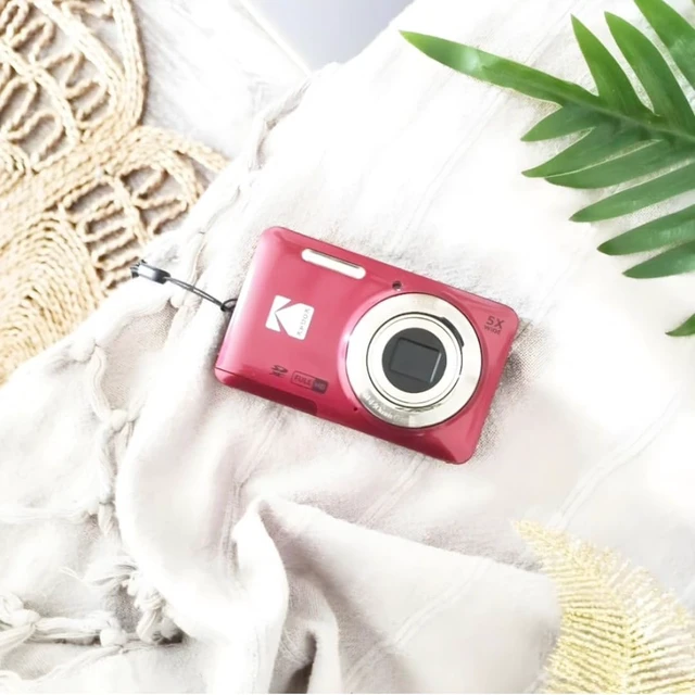 Alt view image 2 of 7 - PIXPRO FZ55 16MP Compact Digital Camera, 5X Optical Zoom, Red 1080p Full HD Video, 28mm Wide Angle Lens, 2.7 Inch LCD, Point and Shoot, Vlogging Camera, Li-Ion Battery