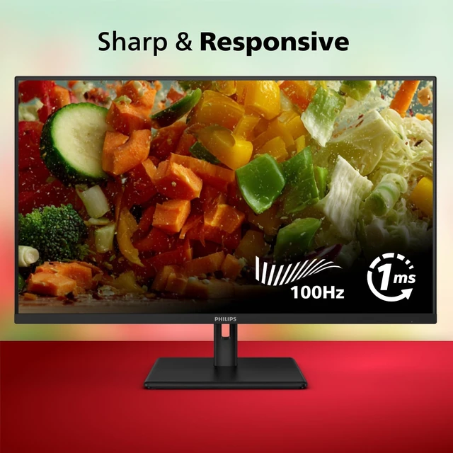 Alt view image 2 of 7 - 32 Inch Computer Monitor FHD 100Hz VA, 32E1N1100L 1920×1080 LED Monitor, 1ms MPRT, HDMI 1.4, VGA, VESA, Adaptive Sync, Flicker-Free, 4yr Advance Replacement