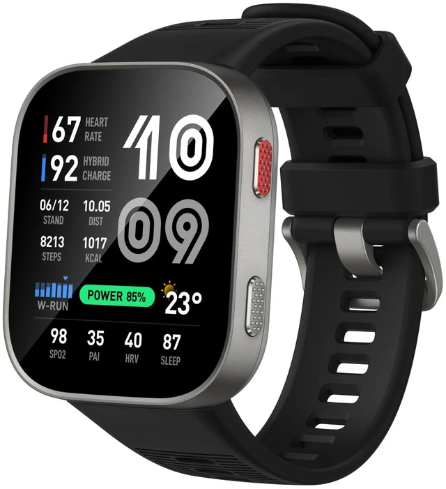 Main image of Bip Max Smart Watch, 2.07" AMOLED Display, GPS, iOS/Android 50mm, 20-Day Battery, Water-Resistant, 4GB Storage, Offline Maps, Fitness Tracker, Hybrid Training, 150+ Sports, HYROX Mode