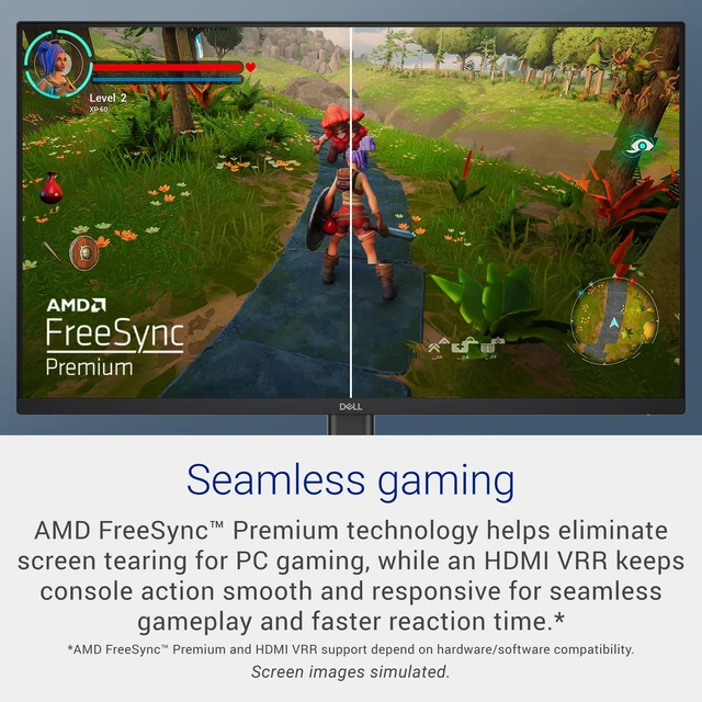 Alt view image 4 of 7 - 24 240Hz Gaming Monitor - SE2426HG - 23.8-inch FHD (1920x1080) 240Hz Display, in-Plane Switching (IPS) Technology, AMD FreeSync Premium, TÜV 3-Star, 2X HDMI, DisplayPort 1.4, Tilt