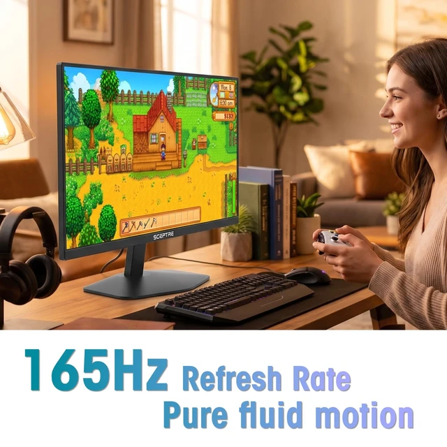 Alt view image 5 of 5 - New! 24-inch Prime Gaming Monitor DisplayPort x2 165Hz HDMI x2 165Hz Build-in Speakers, Machine Black 2027 (E248B-FW165T Series)