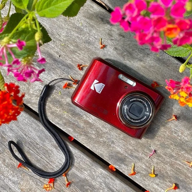 Alt view image 2 of 7 - PIXPRO FZ45 16MP Compact Digital Camera, 4X Optical Zoom, AA, Red 1080p Full HD Video, 27mm Wide Angle Lens, 2.7 Inch LCD, Point and Shoot, Digicam, Travel and Family Photos