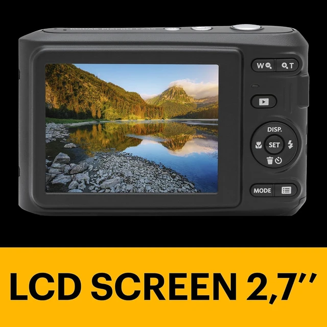 Alt view image 5 of 7 - PIXPRO FZ45 16MP Compact Digital Camera, 4X Optical Zoom, AA, Red 1080p Full HD Video, 27mm Wide Angle Lens, 2.7 Inch LCD, Point and Shoot, Digicam, Travel and Family Photos