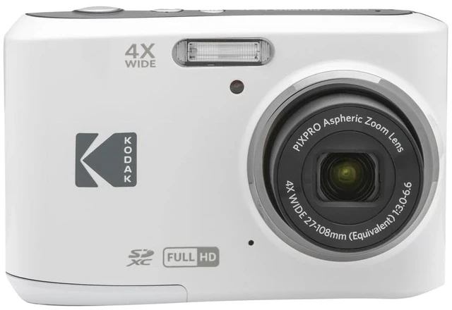 Main image of PIXPRO FZ45 16MP Compact Digital Camera, 4X Optical Zoom, AA, White 1080p Full HD Video, 27mm Wide Angle Lens, 2.7 Inch LCD, Point and Shoot, Digicam, Travel and Family Photos