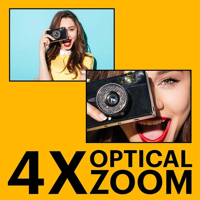 Alt view image 3 of 7 - PIXPRO FZ45 16MP Compact Digital Camera, 4X Optical Zoom, AA, White 1080p Full HD Video, 27mm Wide Angle Lens, 2.7 Inch LCD, Point and Shoot, Digicam, Travel and Family Photos