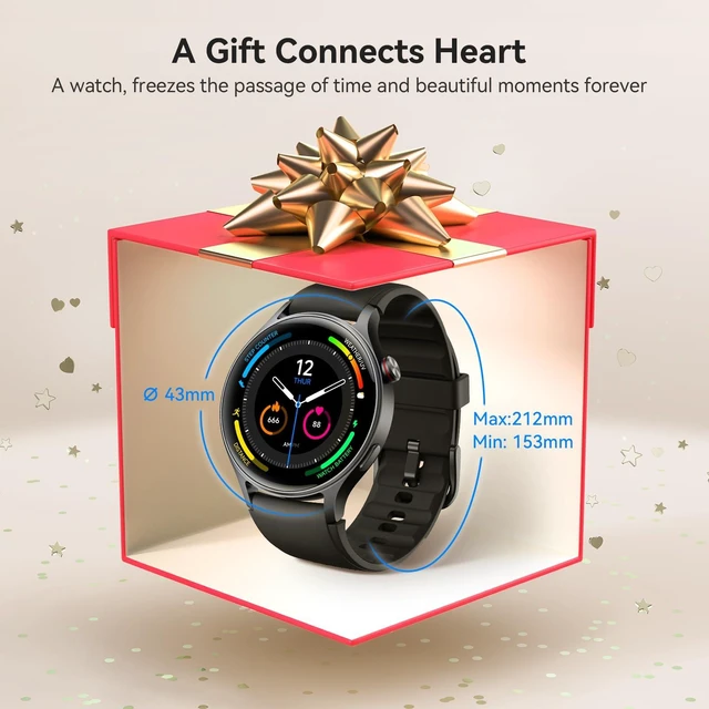 Alt view image 7 of 7 - Smart Watch for Men Women, Answer/Make Call, 1.32'' AMOLED Screen Fitness Tracker with Heart Rate/Sleep/Step Monitor, Compatible with iPhone/Samsung/Android, 110+ Sport Modes, 3ATM Waterproof