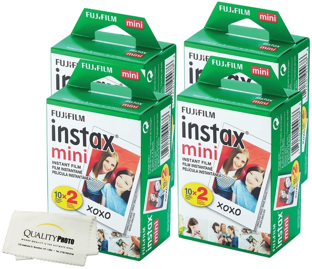 Main image of Instax Mini Film for All Mini Cameras + Quality Photo Cloth, 80 Sheets