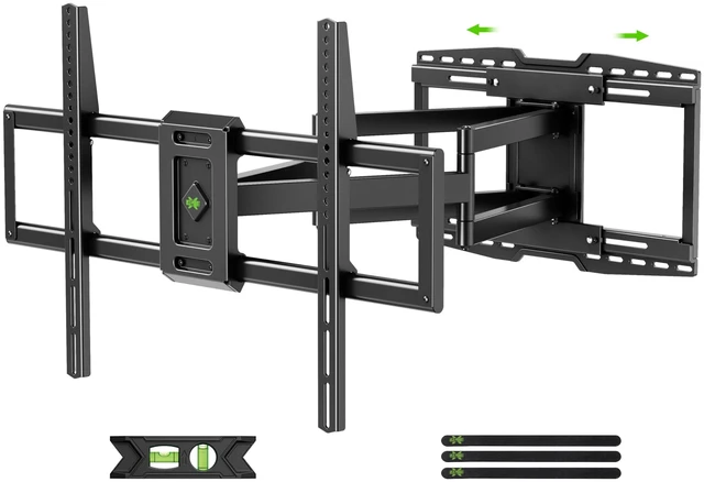 Main image of 8" Sliding Design/Heavy Duty Full Motion TV Wall Mount for 32-120" TVs, Ultra-Large Dual Arm Mount for 16/18/24" Studs with Swivel,Tilt&Level/Preassembled, Max VESA 900x600 up to 165lbs