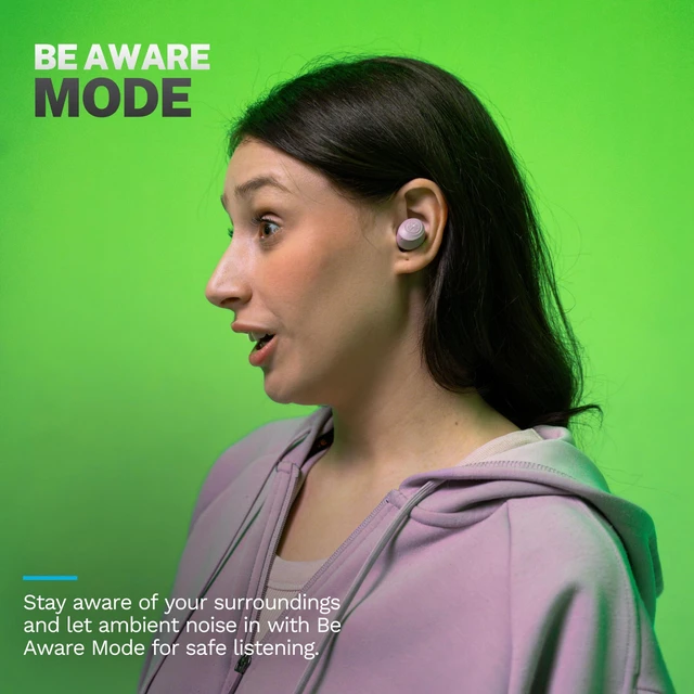 Alt view image 7 of 7 - JBuds Lux ANC Over Ear Headphones Bundle with Go Air Pop+ True Wireless Earbuds, Active Noise Cancelling, Bluetooth multipoint, Mauve