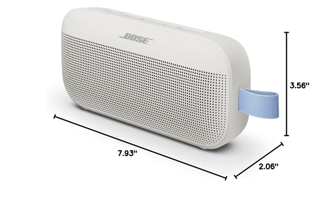 Alt view image 6 of 6 - SoundLink Flex Bluetooth Speaker (2nd Gen) - Portable Outdoor Speaker with Hi-Fi Audio, Waterproof and Dustproof, USB-C, Up to 12 Hours Battery Life, Fog Grey - Limited Edition Color